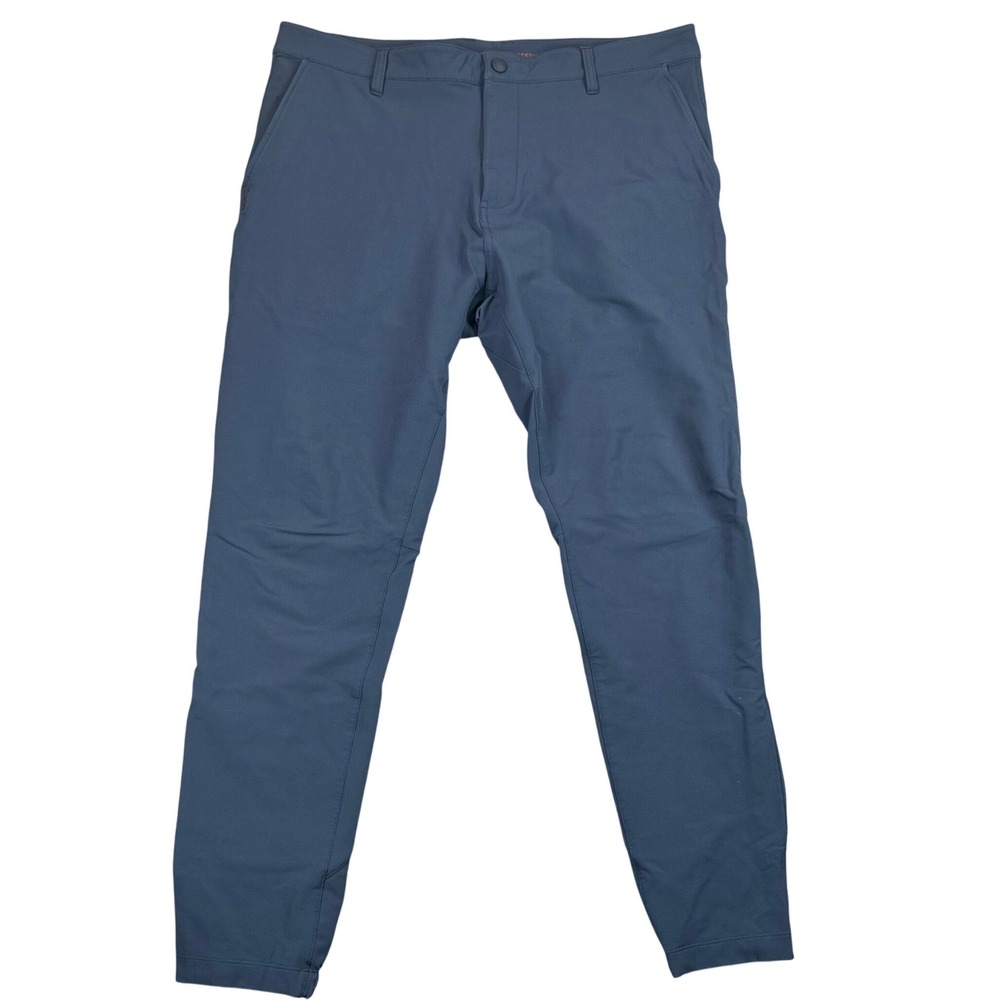 Rhone Commuter Pants Mens 36 (Fits 38x30) Navy Slim Performance Chino Trousers